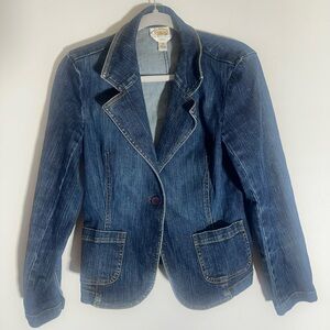 Talbots Dark Blue Jean Jacket